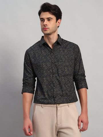 Printed Wolf Full Sleeve Casual Oversized Shirts