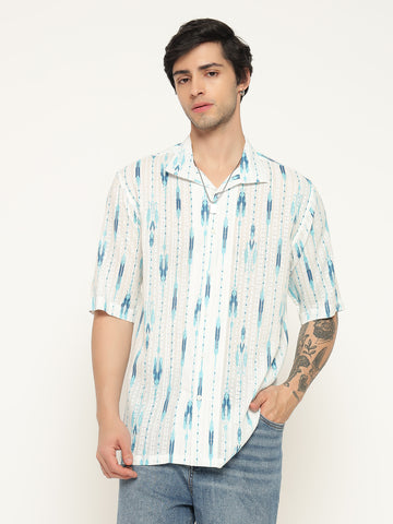Half Sleeve Cuban Collar Shirt