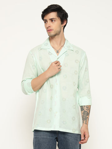 Full Sleeve Cuban Collar Shirt