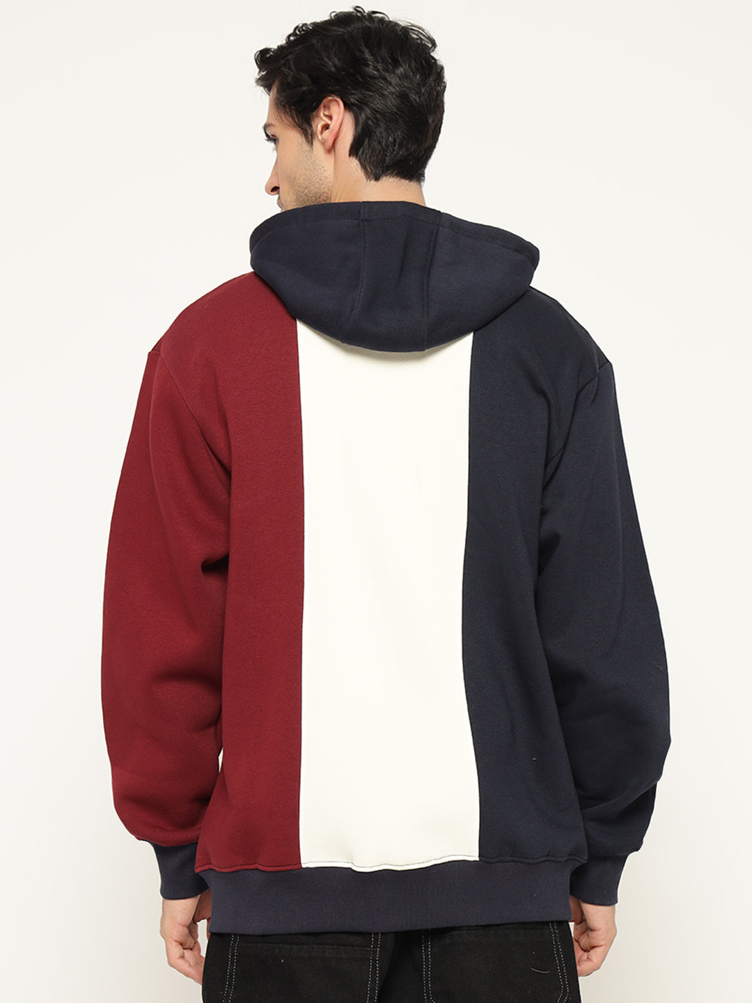 Casual Fit Blue,White and Red Coloured Hoodies