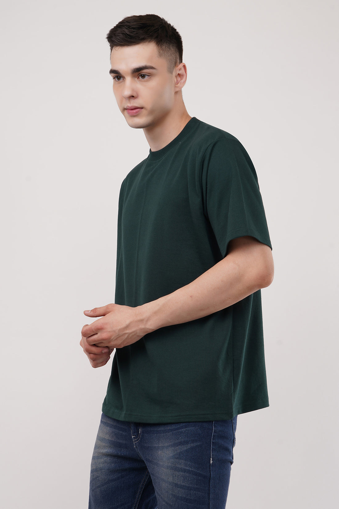 Outer Space Roundneck Half Sleeve Oversized T-Shirt By ColourJoyLondon