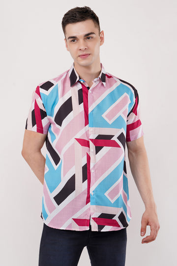 Half Sleeve Printed Summer Men's Shirts by ColourJoyLondon Available in 11 Designs