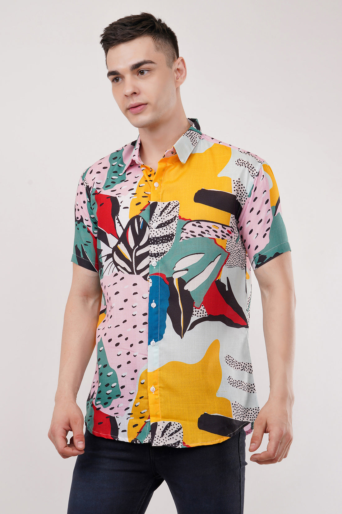 Half Sleeve Printed Summer Men's Shirts by ColourJoyLondon Available in 11 Designs