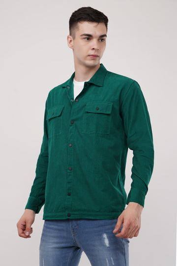 Eden Corduroy Shirtover Double Pocket Overshirt in Organic Cotton Shirt Casual Look with ColourJoyLondon