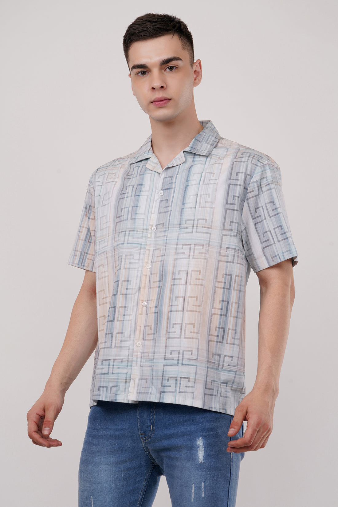 Half Sleeve Cuban Collar Shirt By ColourJoyLondon