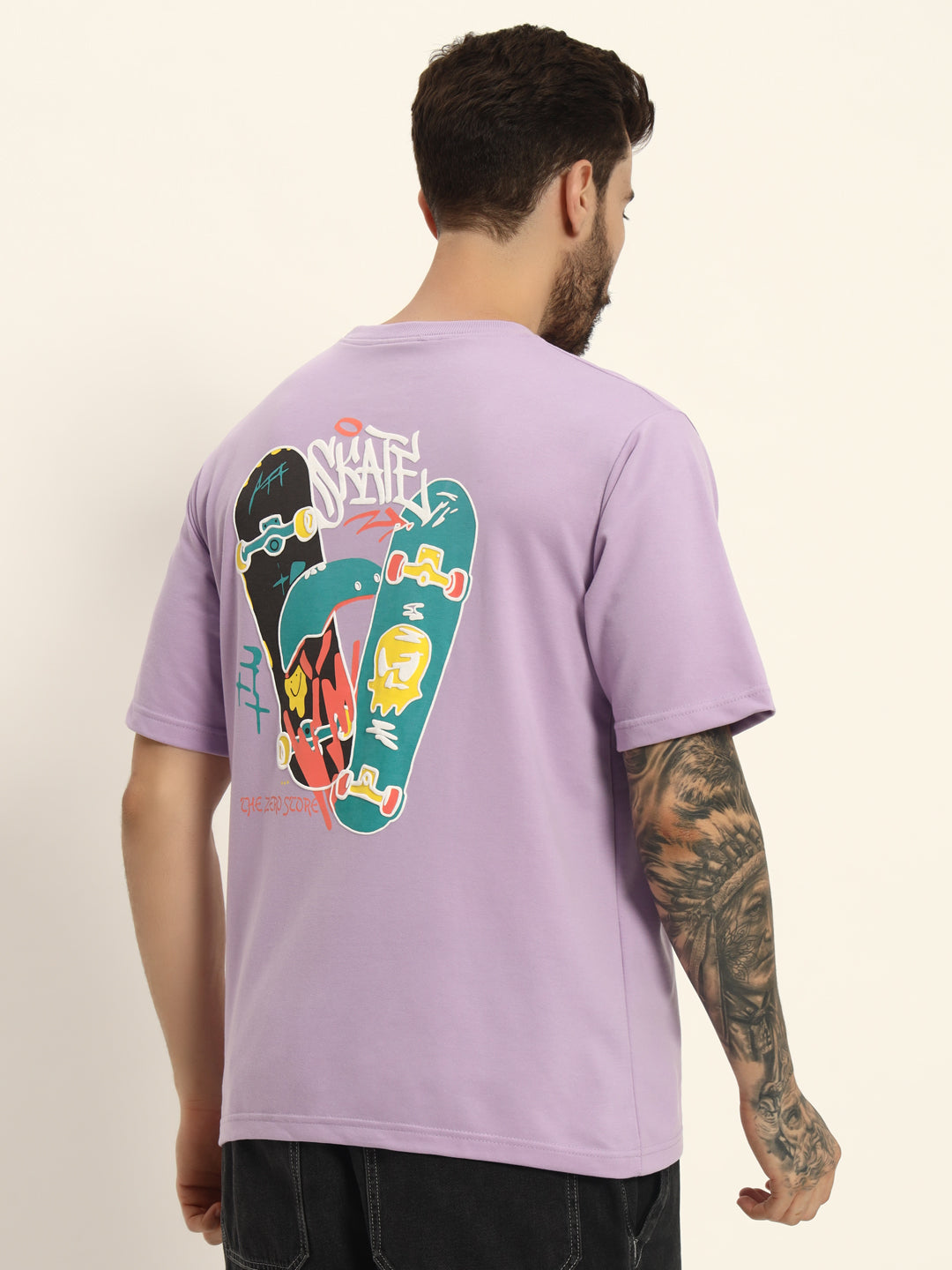 Skate Roundneck Half Sleeve Oversized T-Shirt