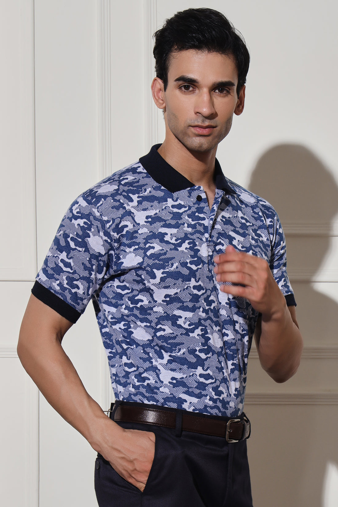 Jacquard T-Shirt Polo Slim Fit