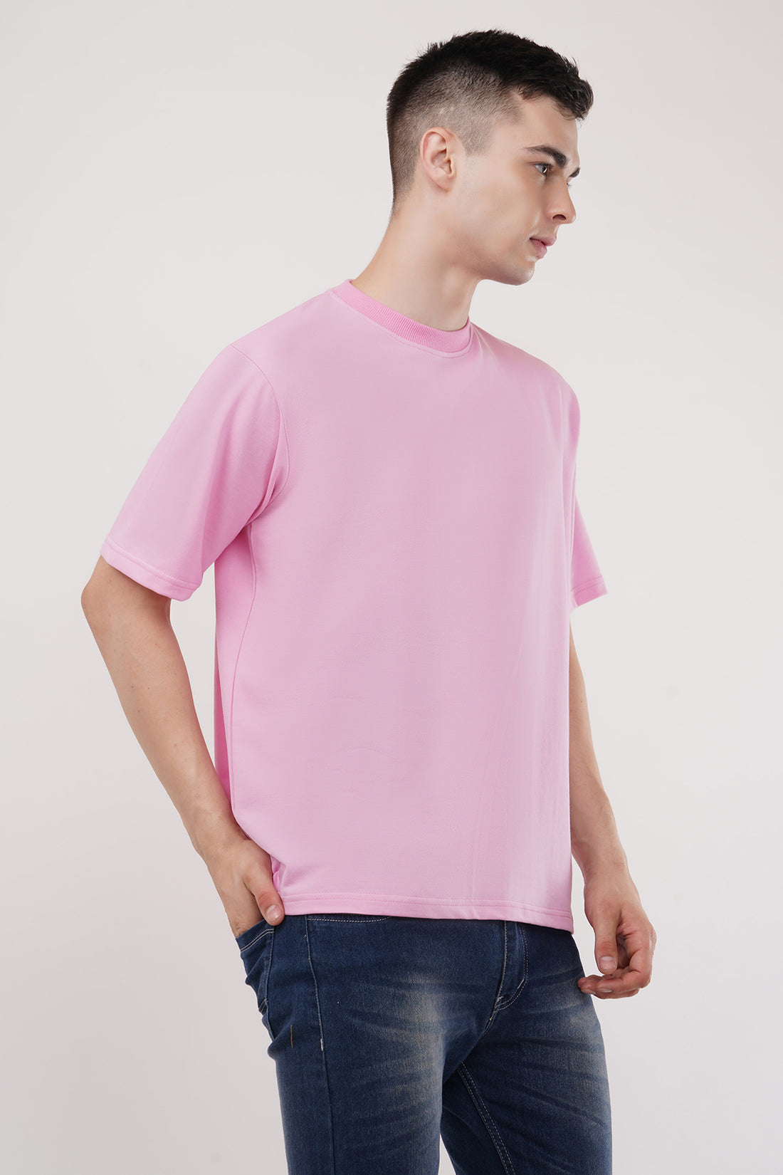 Blossom Roundneck Half Sleeve Oversized T-Shirt By ColourJoyLondon