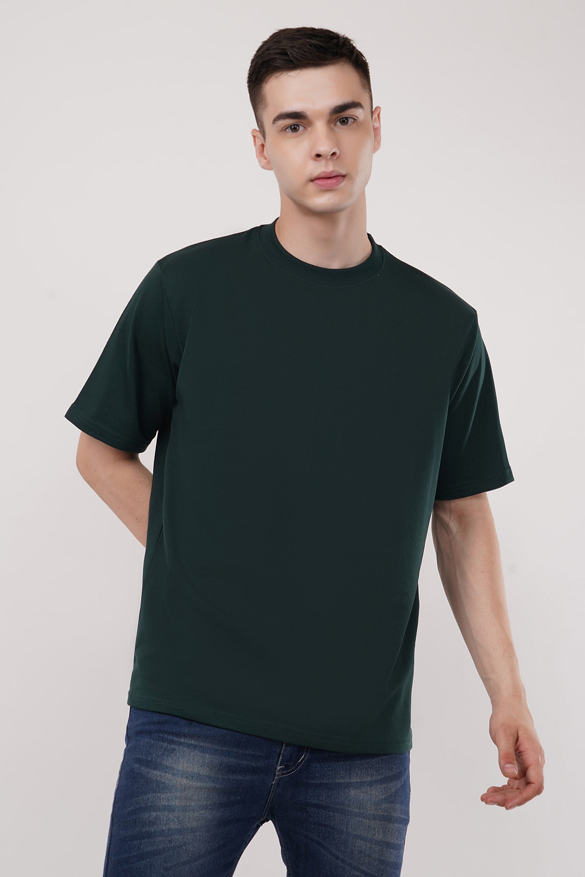 Outer Space Roundneck Half Sleeve Oversized T-Shirt By ColourJoyLondon