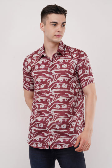 Half Sleeve Printed Summer Men's Shirts by ColourJoyLondon Available in 11 Designs